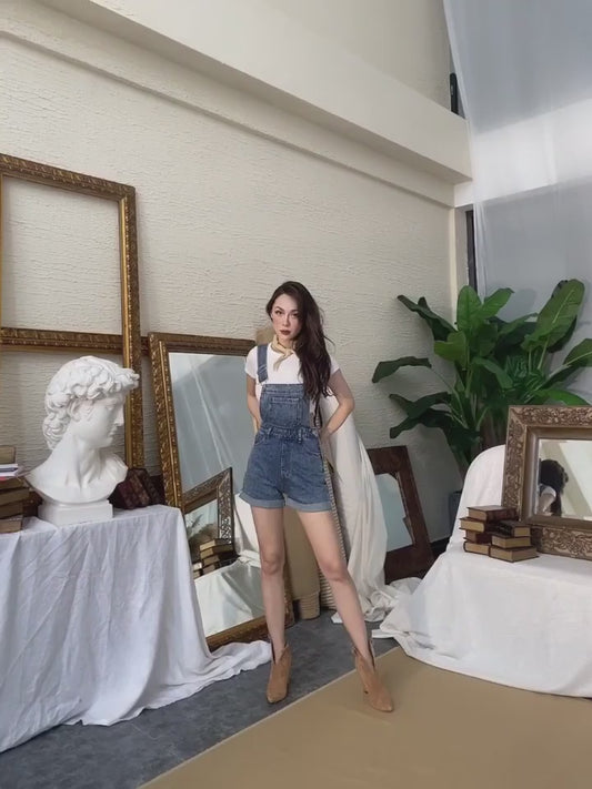 Super Cute Timeless Denim Shortalls