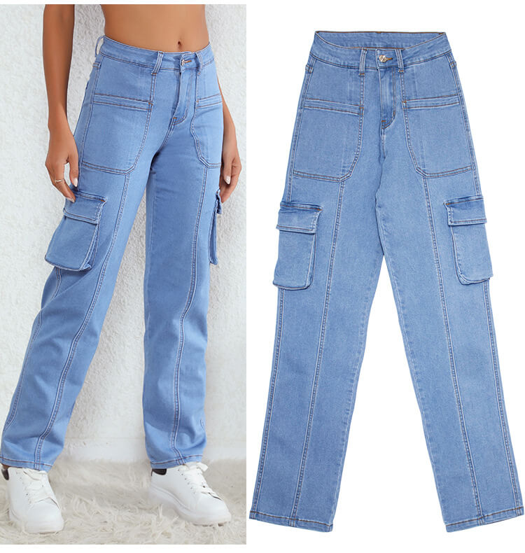 Womens Cargo Carpenter Jeans