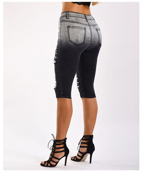 Break My Heart Bermuda Shorts - Black