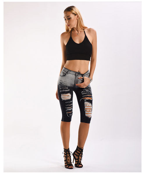 Break My Heart Bermuda Shorts - Black