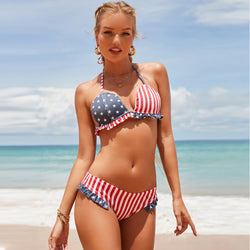 Usa flag bikini sales swimwear