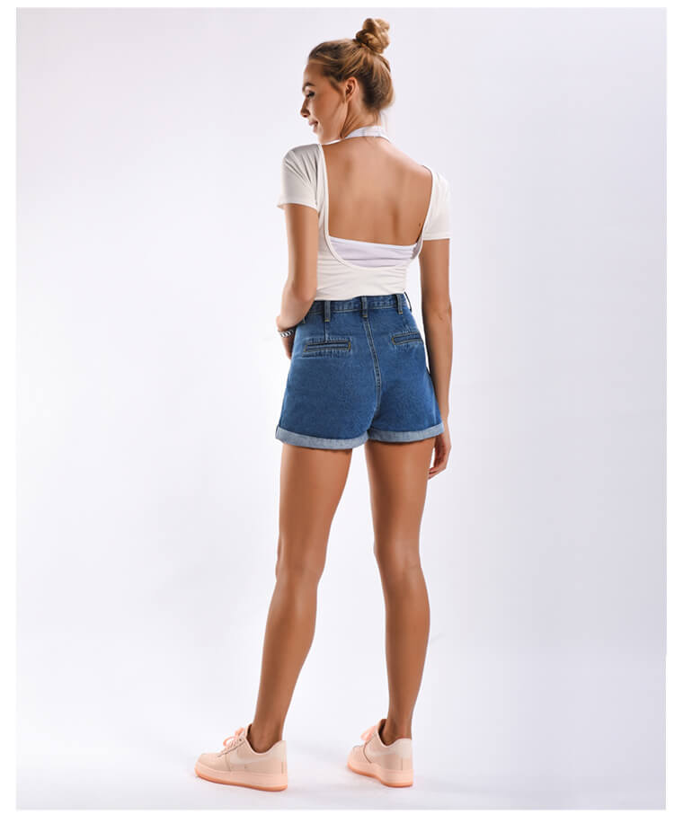 Womens Baggy Jean Shorts